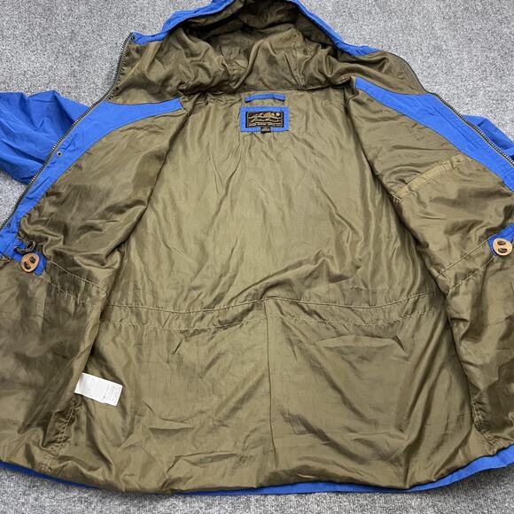 Eddie Bauer Jacket Mens 2XL Blue Genuine Mountain Parka Hooded Outdoor Nylon - Picture 4 of 10